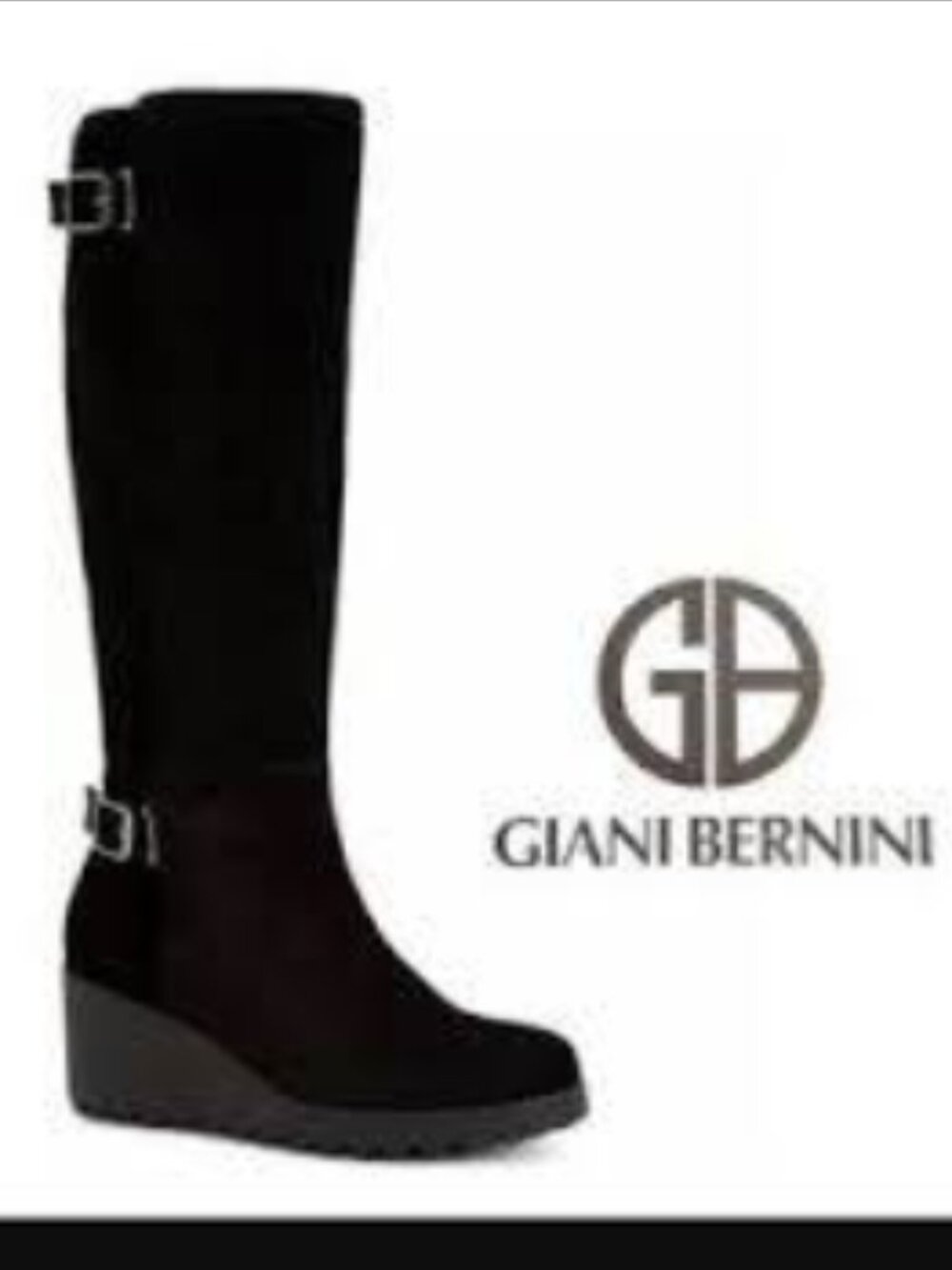 Giani Bernini Pippie Wedge boots in Black Size 6